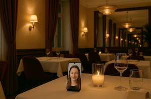 نیویارک: دنیا کا پہلا اے آئی ڈیٹنگ کیفے، اپنا اسمارٹ فون ’پارٹنر‘ ساتھ لےجائیں