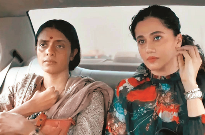 Taapsee Pannu and Kani Kasruti can be seen in a scene from the film `Assi`. Photo: INN