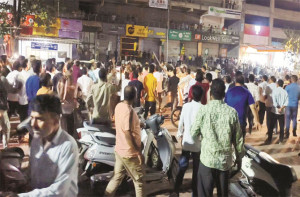 بھیونڈی : بی جے پی اور کونارک وکاس اگھاڑی کے کارکنان کے درمیان شدید تصادم