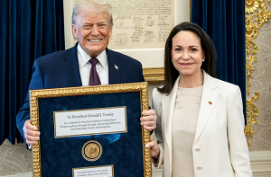 وینزویلا کی اپوزیشن لیڈر ماشاڈو نے اپنا نوبیل انعام ٹرمپ کوپیش کیا، ٹرمپ شکرگزار