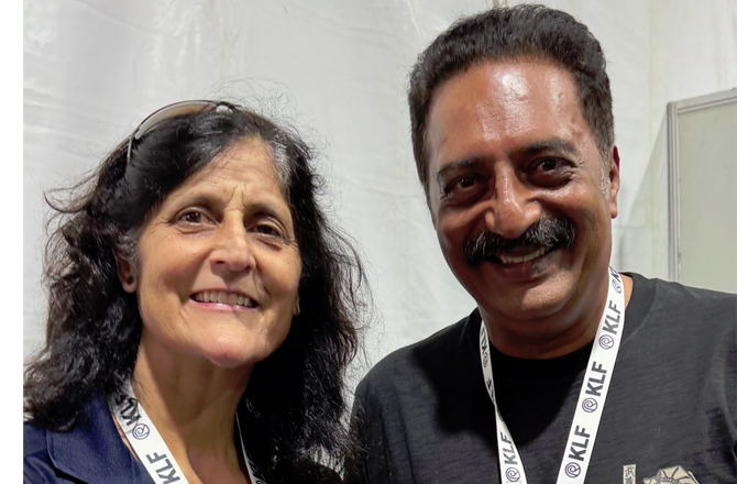 Sunita And Prakash Raj.Photo:INN