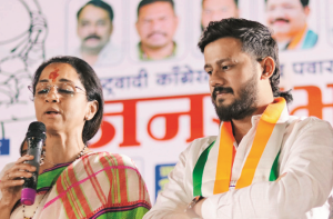 ممبرا پربھاگ۳۳؍ کی انتخابی مہم میں سپریہ سلے کی شرکت