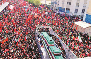 تہران میں شہید رہبر اعلیٰ کےجلوس جنازہ میں لاکھوں سوگواروں کی شرکت