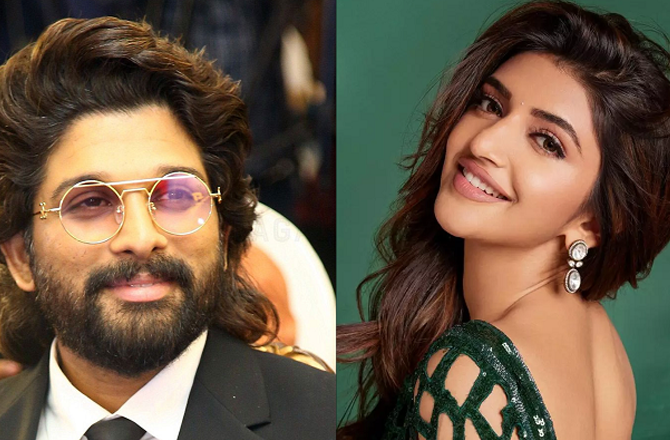 Sreeleela and Allu Arjun. Photo: INN