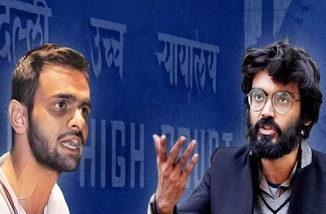 Umar Khalid (left) Sharjeel Imam (right). Photo: INN