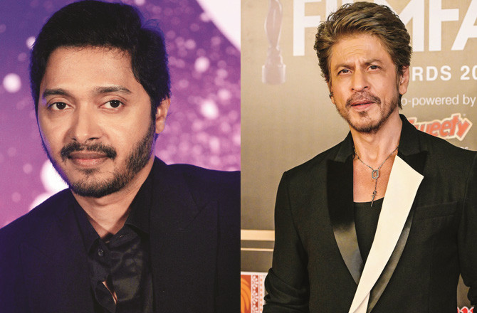 Shreyas And Shah Rukh.Photo;INN