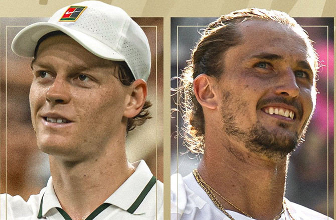 Sinner And Zverev.Photo:X