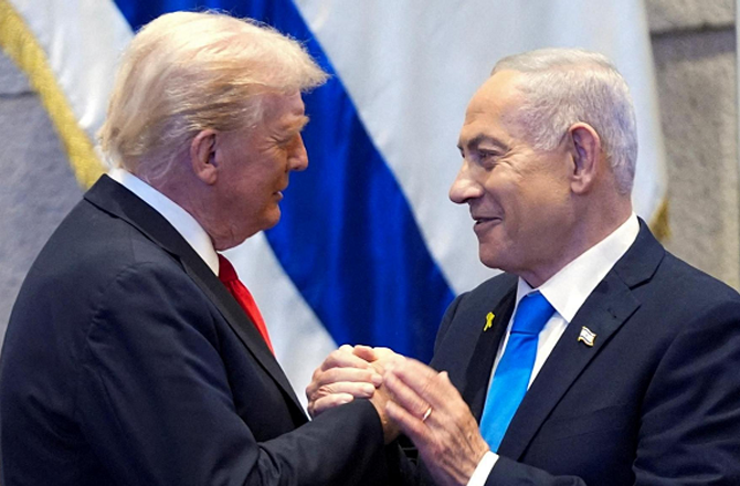 Donald Trump and Netanyahu. Photo: INN.