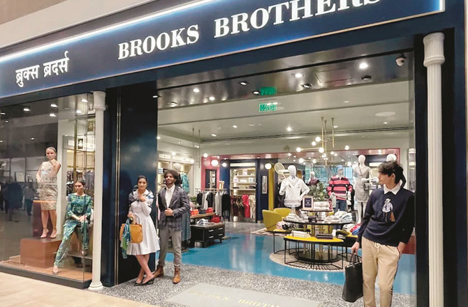 Brooks Brothers Store At Geo World Drive In BKC.Photo:INN