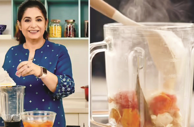 According to chef Pankaj Bhadouria, grinding hot things in a jar can be dangerous. Photo: INN