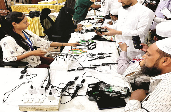 Pilgrims have expressed displeasure over the smartwatch given for Hajj. (File photo)