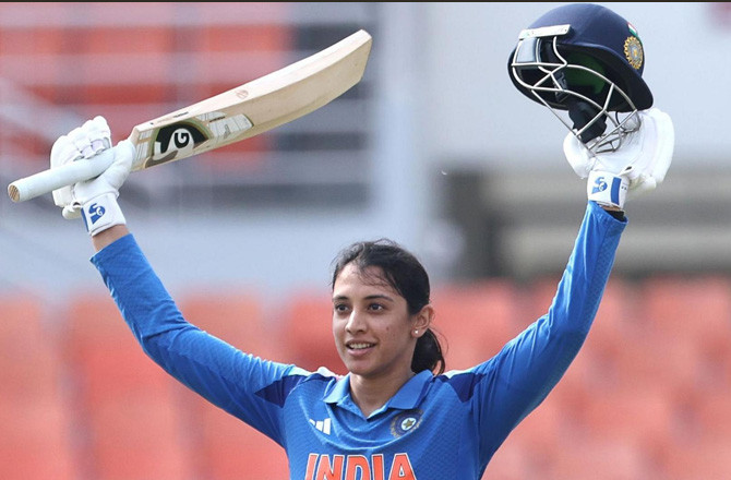 Smriti Mandhana.Photo:X