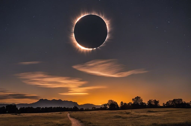 Solar eclipse. Photo: X