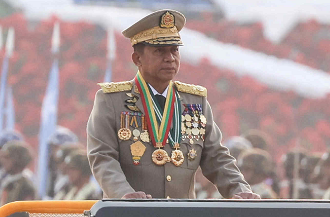 Min Aung Hlaing. Photo: INN