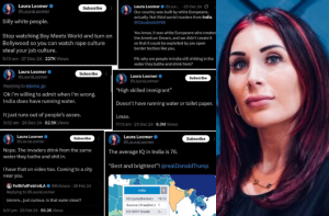 دائیں بازو کی امریکی کارکن لارا لومر نےدورہ ہند سے قبل اینٹی انڈیا پوسٹس حذف کئے