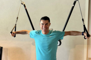 پرتگالی اسکواڈ سے باہرہونے کے بعد جم میں کرسٹیانو رونالڈو کی سخت ٹریننگ کا آغاز