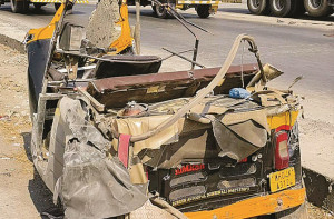 بھیونڈی: سڑک حادثے میں ۲؍ آٹو رکشا ڈرائیور ہلاک