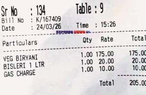 بھیونڈی :ہوٹل نے کھانے کے بل میں گیس چارج کے نام پر۱۰؍روپے وصول کئے