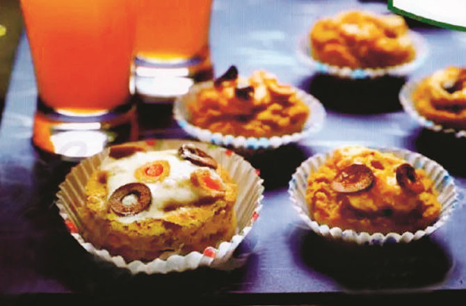 Falafel Cups With Hummus Icing. Photo: INN