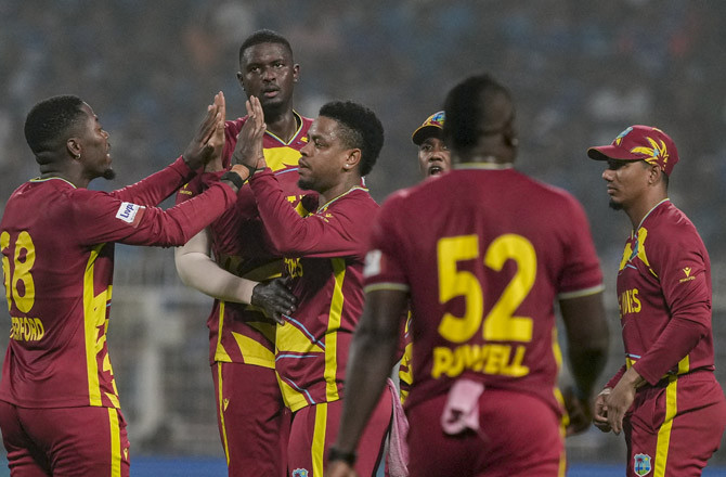 West Indian Players.Photo:PTI