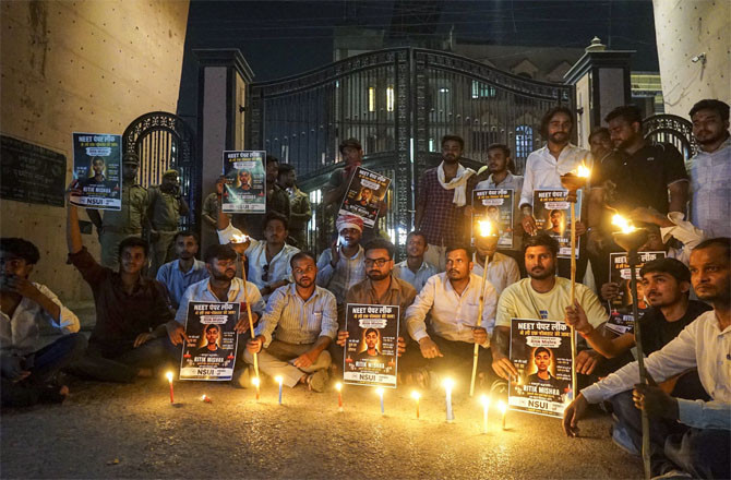 Congress student body is protesting daily over NEET issue