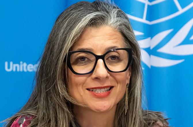 Francesca Albanese, the UN Special Representative for Palestine. Photo: INN.