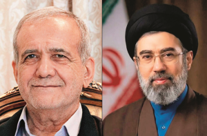 ایران کے صدر مسعود پزشکیان کی سپریم لیڈر مجتبیٰ خامنہ ای سے ملاقات
