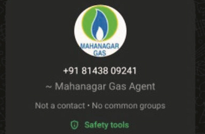 The Message Was Sent In The Name Of A Mahanagar Gas Agent.Photo:INN