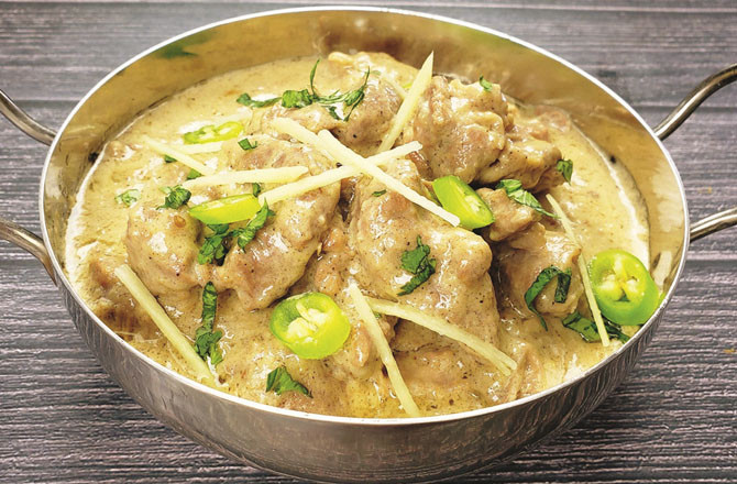 Mutton White Korma. Photo: INN