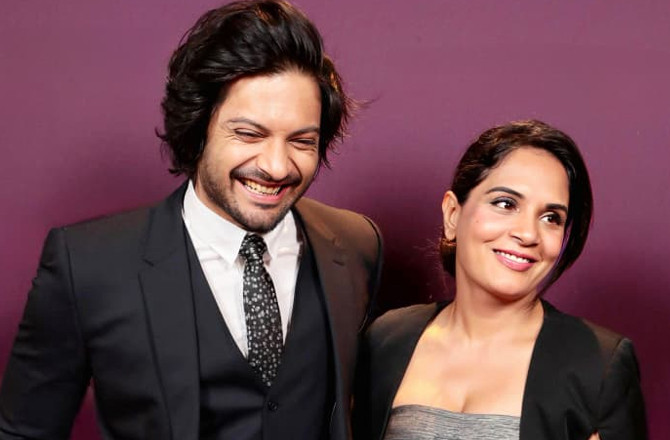 Ali Fazal And Richa Chadha.Photo:INN