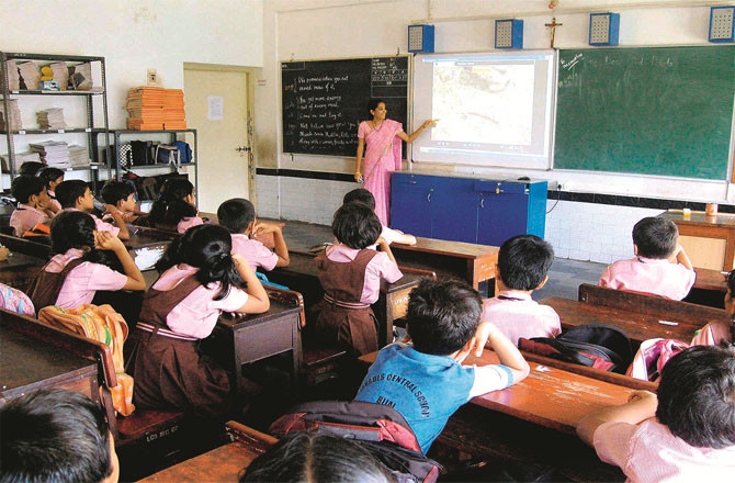 The number of teachers depends on the number of children.