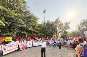 شہر اورمضافات کے الگ الگ علاقوں میں سی پی ایم کی احتجاج کی  تیاری