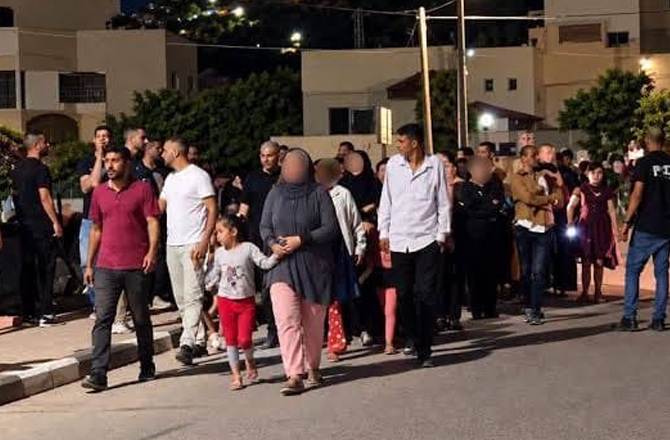Palestinians displaced by Israeli operations. Photo: X