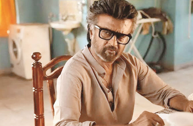 Rajinikanth can be seen in a scene from the film `Jailer 2`. Photo: INN