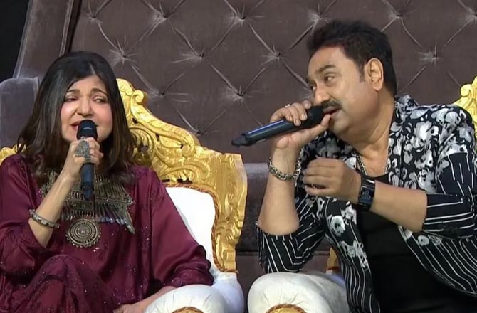 Alka Yagnik And Kumar Sanu.Photo:INN