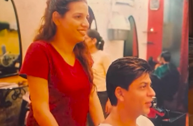 Shah Rukh Khan And Dilshad.Photo:INN