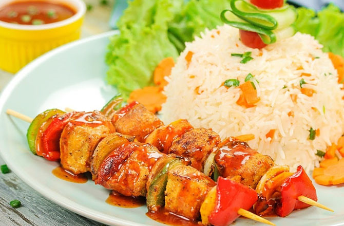 Shashlik Sticks With Rice. Photo: INN
