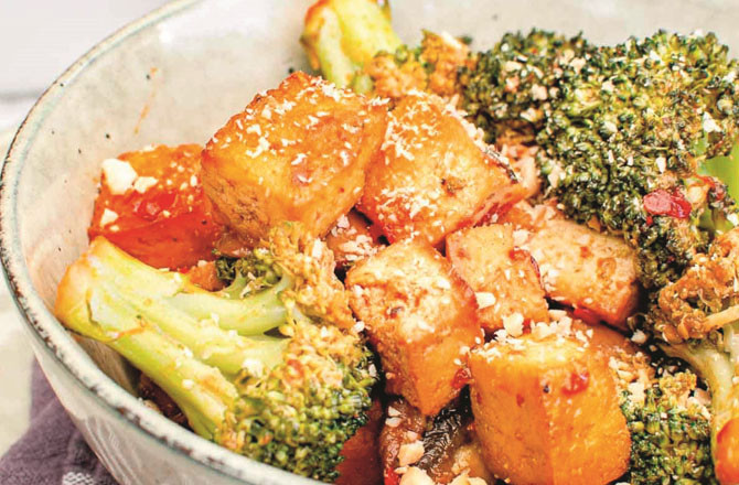 Tofu Broccoli Salad. Photo: INN