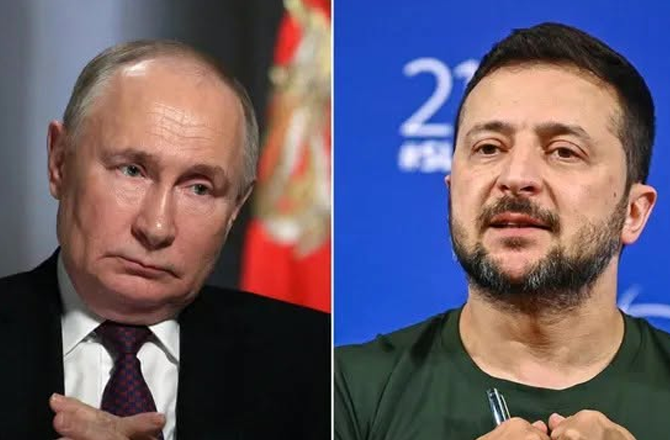 Zelenskyy and Putin. Photo: INN