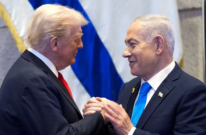 Netanyahu and Donald Trump. Photo: INN