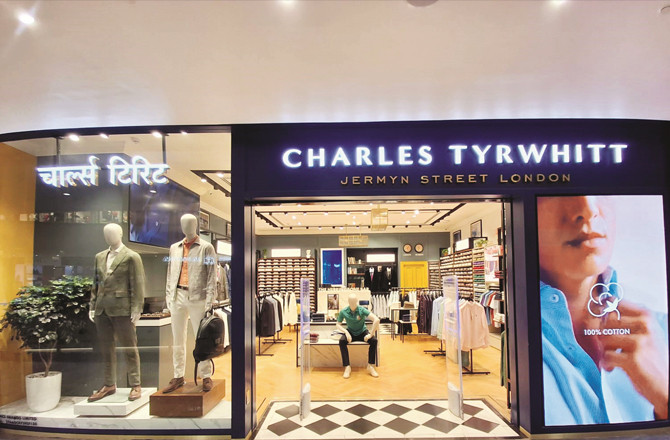 The showrooms of the famous London brand Charles Tritt are similarly designed in Mumbai. Picture: INN.