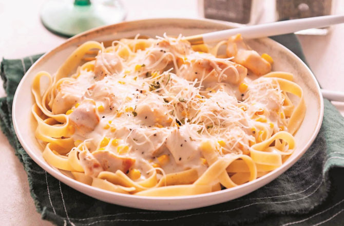 Chicken Alfredo Pasta. Photo: INN