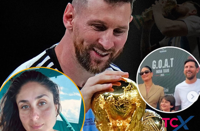 Kareena And Messi.Photo:Insta
